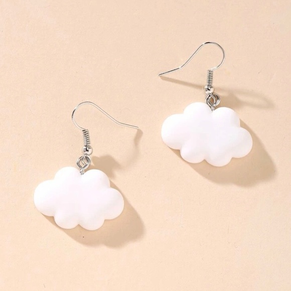 Cloud Charm Drop Earrings - Picture 1 of 5